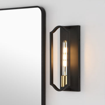 Chloe 4.75" Modern Bohemian Iron LED Sconce - JONATHAN Y